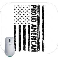 Proud American Flag Mouse Pad