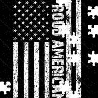 Proud American Flag Jigsaw Puzzle