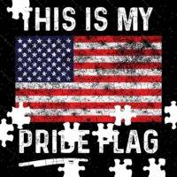 This Is My Pride Flag American Flag Jigsaw Puzzle