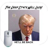 Fulton County Georgia Trump Mugshot He'll Be Back Mouse Pad