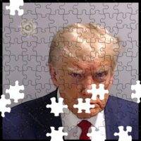 Fulton County Georgia Trump Mugshot Jigsaw Puzzle