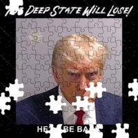 Fulton County Georgia Trump Mugshot He'll Be Back Jigsaw Puzzle
