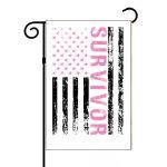 Breast Cancer Survivor Flag Garden Flag