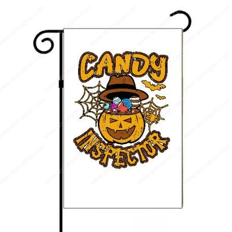 Candy Inspector Halloween Garden Flag