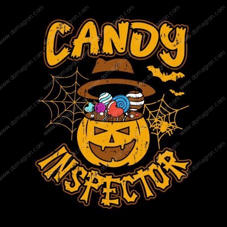 Candy Inspector Halloween Metal Photo H-586