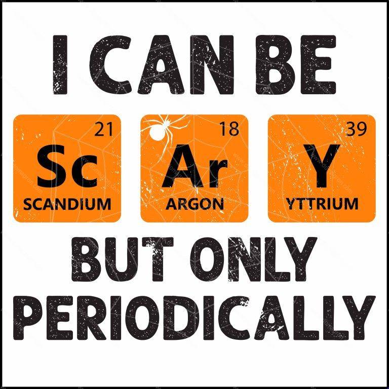 I Can Be Scary But Only Periodically Halloween Direct to Film (DTF) Heat Transfer H-593
