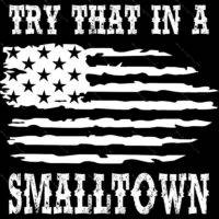 Try That In A Small Town Flag Metal Photo W-587
