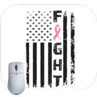 Breast Cancer Fight Flag Mouse Pad