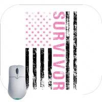 Breast Cancer Survivor Flag Mouse Pad