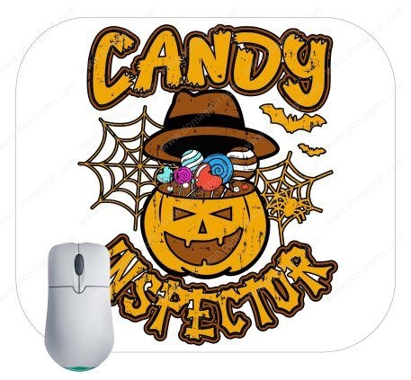 Candy Inspector Halloween Mouse Pad