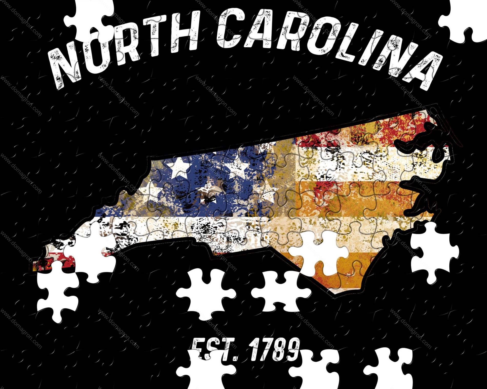50 States Jigsaw Puzzle – North Carolina