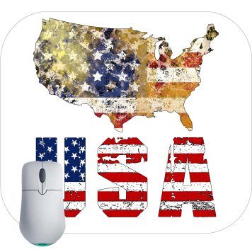 USA Flag Mouse Pad