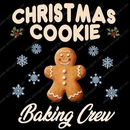 Christmas Cookie Baking Crew Metal Photo H-619