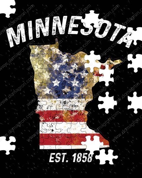 50 States Puzzle - Minnesota F-615