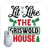 Lit Like The Griswold House Christmas Mouse Pad