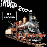 All Aboard The Trump Train Metal Photo T-693