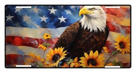 Patriotic Eagle 2 License Plate