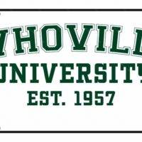 Whoville University License Plate F-626