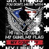 Six Things You Don't Mess With Patriotic Jigsaw Puzzle U-634