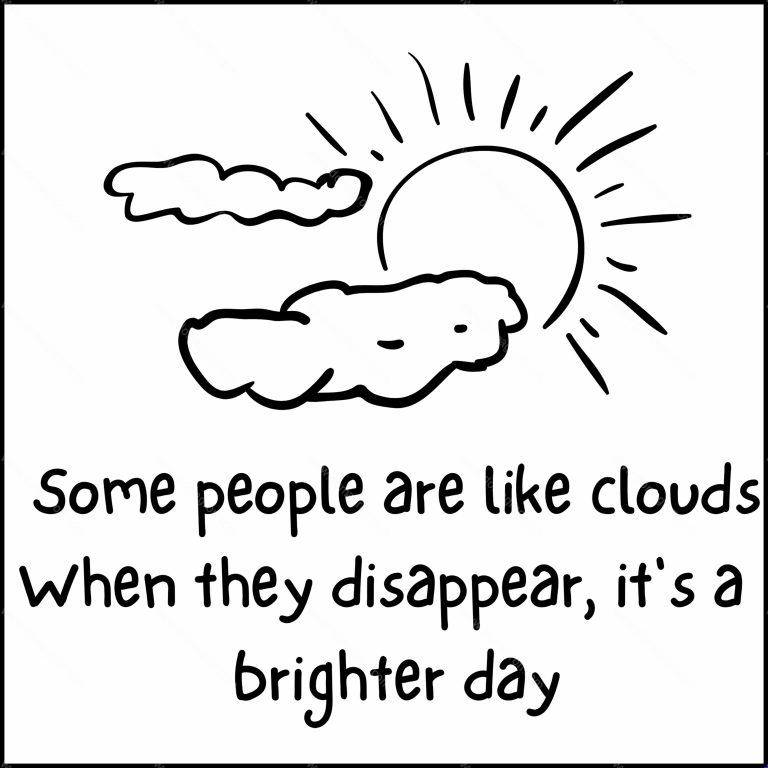 Some People Are Like Clouds When They Disappear It's A Brighter Day Direct to Film (DTF) Heat Transfer S-678