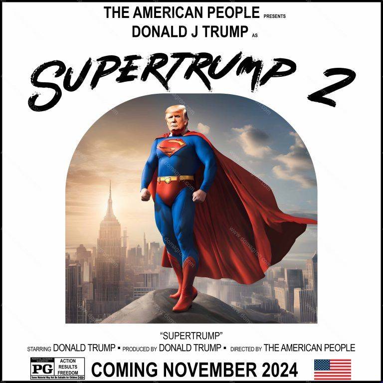 SuperTrump 2 Trump Direct to Film (DTF) Heat Transfer T-643