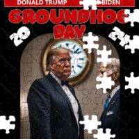 Trump Biden Groundhog Day Jigsaw Puzzle T-674