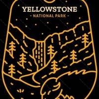 Yellowstone National Park Metal Photo K-641