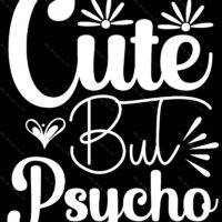 Cute But Psycho Metal Photo S-645