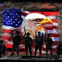 Eagle Military Scene Metal Photo U-638