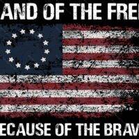 Land Of The Free Because Of The Brave Metal Photo U-647