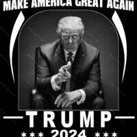 Trump 2024 Make America Great Again Metal Photo T-659