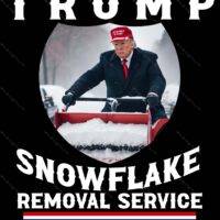 Trump Snowflake Removal Service Metal Photo T-681