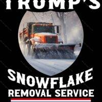 Trump's Snowflake Removal Service Metal Photo T-680