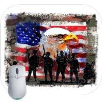 Eagle Military Scene Mouse Pad U-638