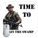 Trump Time To Drain The Swamp Trumpbo Mouse Pad T-650
