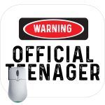 Warning Official Teenager Mouse Pad S-639