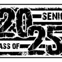 Senior Class of 2025 Flag License Plate F-669