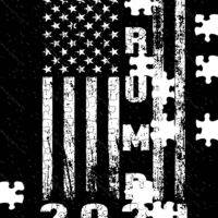 Trump 2024 Flag Jigsaw Puzzle T-665