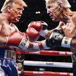 Trump Boxing Metal Photo