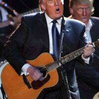 Trump Concert 2 Metal Photo