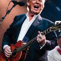 Trump Concert Metal Photo