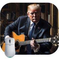 Trump Guitar Mouse Pad