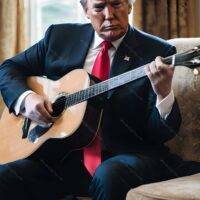 Trump Guitar 3 Metal Photo