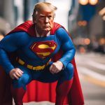 Trump Superman 2 Portrait Metal Photo