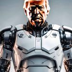 Trump 2 Cyborg Metal Photo