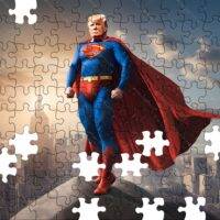Trump Superman Jigsaw Puzzle