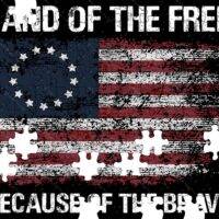 Land Of The Free Because Of The Brave Jigsaw Puzzle U-647