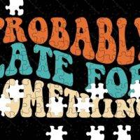 Probably Late For Something Jigsaw Puzzle S-636