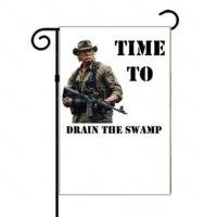 Trump Time To Drain The Swamp Trumpbo Garden Flag T-650
