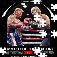 Trump Vs Biden Boxing Match Jigsaw Puzzle T-648